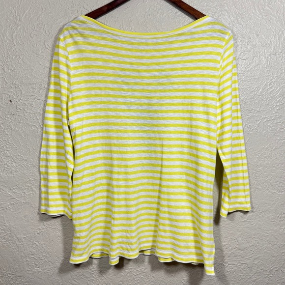 Talbots Lobster Print Shirt Top LP Cotton Striped Coastal Nautical Beachy Resort - Picture 8 of 12